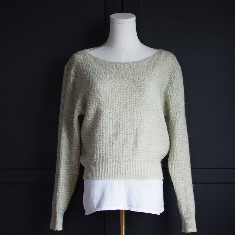 Mango | Long Sleeve Crochet Sweater